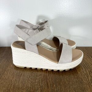New Sorel Cameron Suede Espadrille
Wedge Sandal Women's Size 10 Crushed Clay/Gum